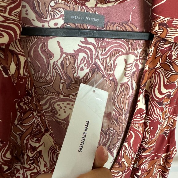 Urban Outfitters Deja Sleeveless Button-Front Wrap Dress Size Small - Picture 7 of 9